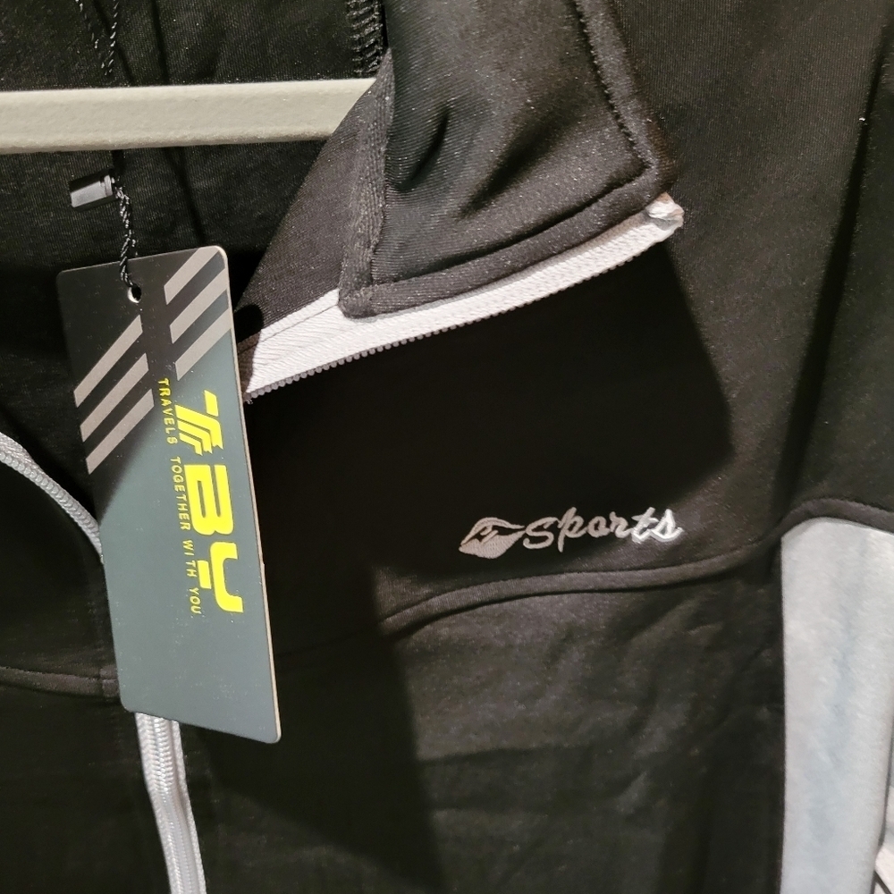 TBY Black and Gray Men's Jacket - Picture 4 of 13